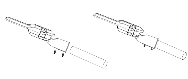 LED street light horizontal mount